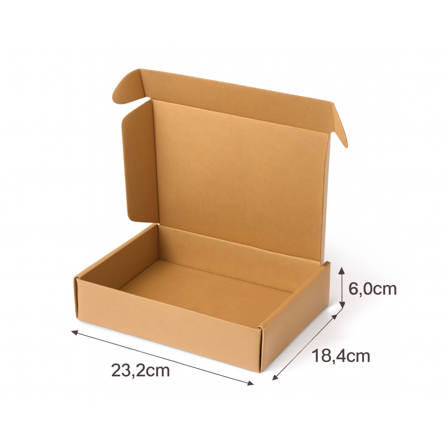 23,2x18,4x6 Cm E-ticaret Kargo Kutusu -1 Desi-25 Adet-Kraft